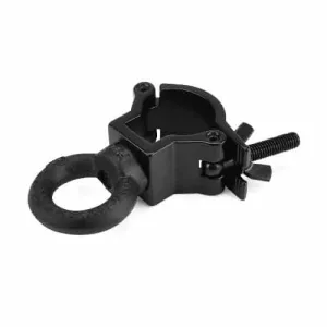 Halfcoupler Small, Black, with Eyelet max. 75 kg (32 - 35 mm)